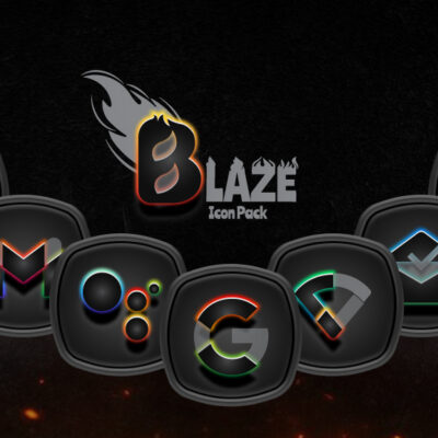 Blaze Dark Icon Pack Android Screenshot 2