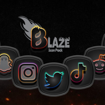 Blaze Dark Icon Pack Android Screenshot 3