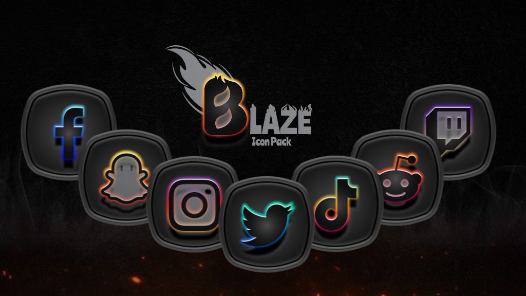 Blaze Dark Icon Pack Android Screenshot 3