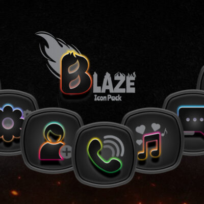 Blaze Dark Icon Pack Android Screenshot 4