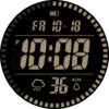 CELEST5593 Retro Digital Watch Android Screenshot
