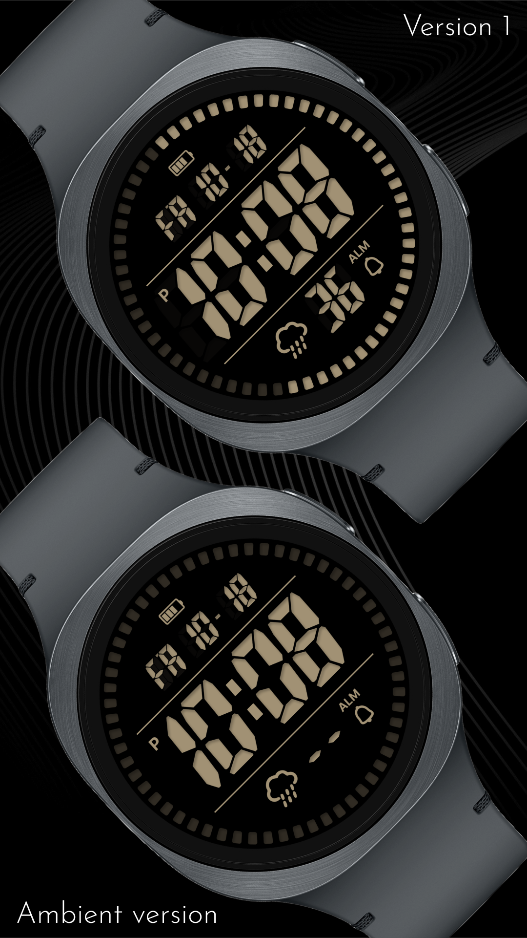 CELEST5593 Retro Digital Watch Android Screenshot 2