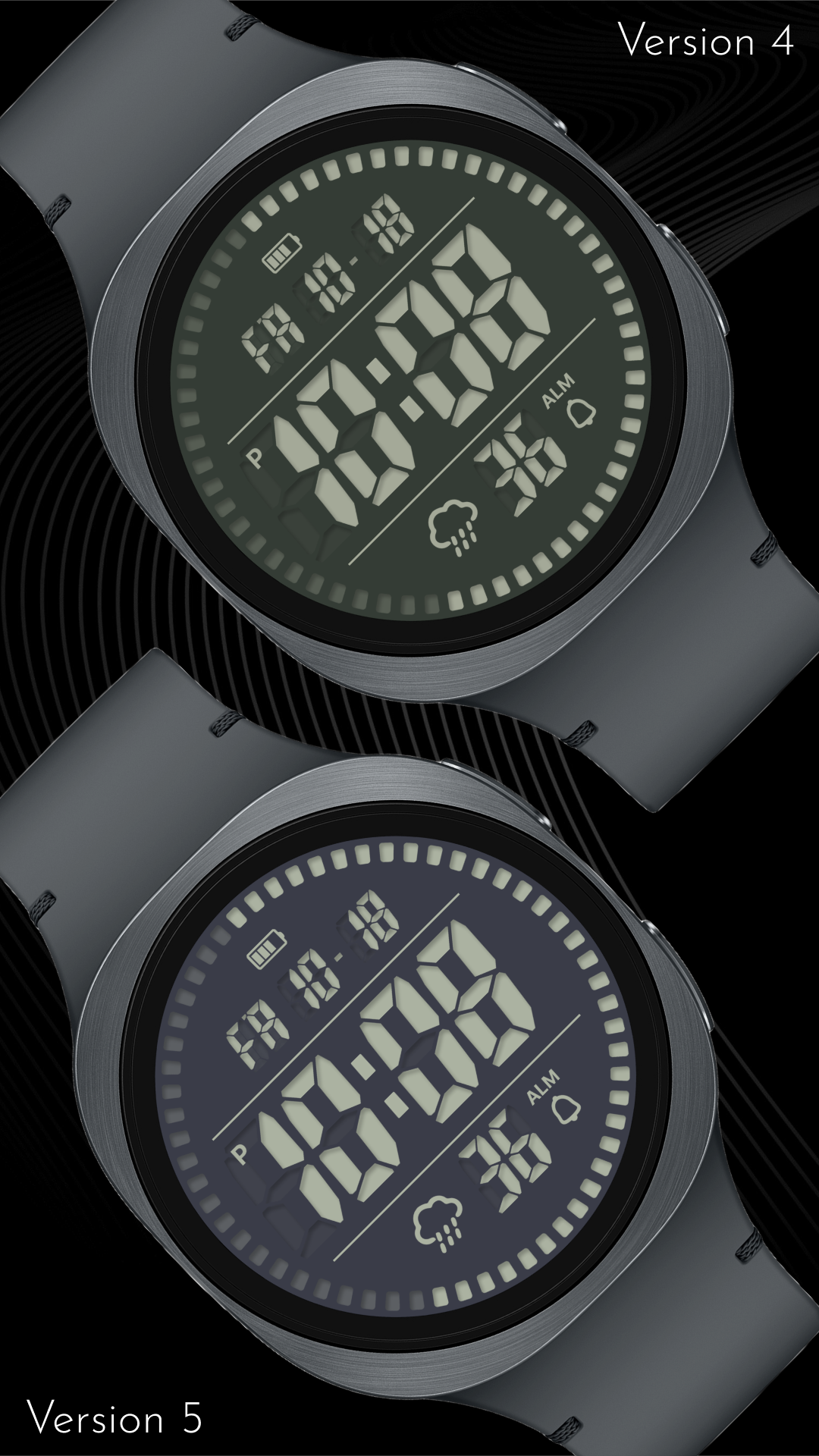 CELEST5593 Retro Digital Watch Android Screenshot 4