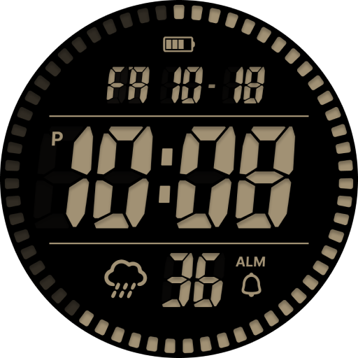CELEST5593 Retro Digital Watch Android Screenshot