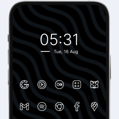 Caelus White: linear icon pack Android Screenshot 2