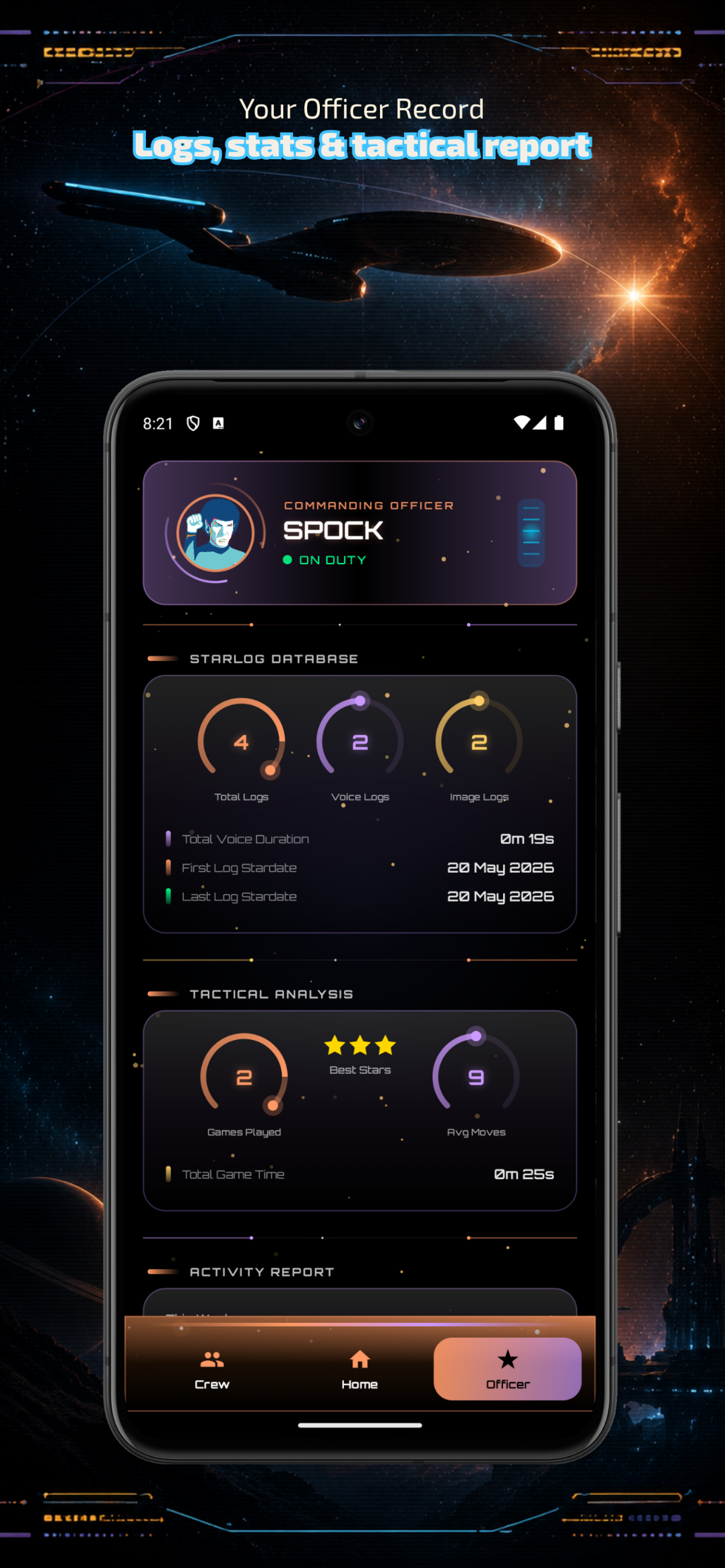 Captain's Log of Star Trek Android Screenshot 2