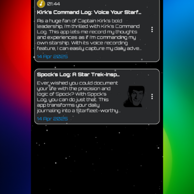 Captain's Log of Star Trek Android Screenshot 4