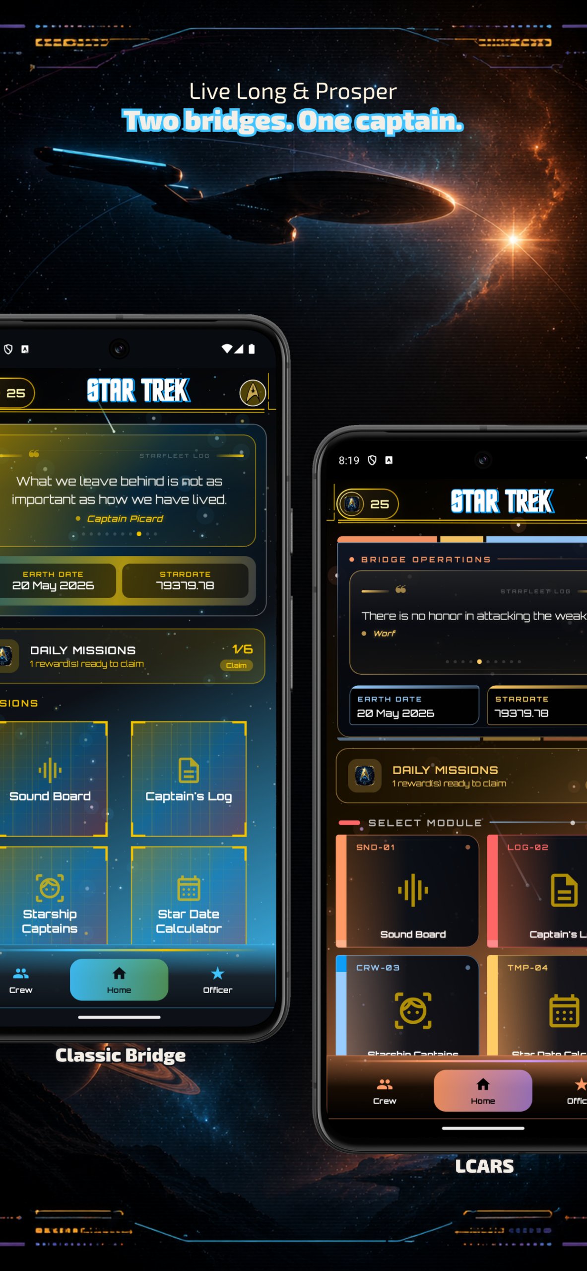Captain's Log of Star Trek Android Screenshot