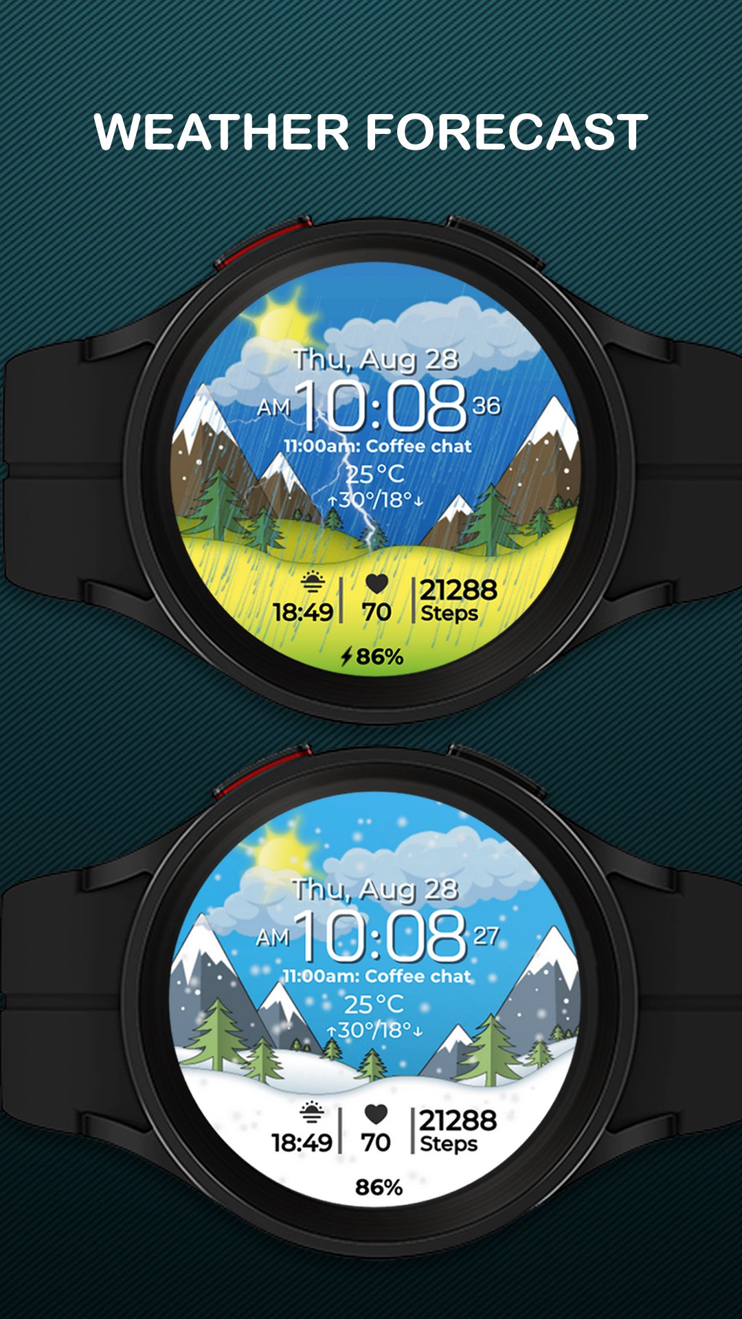Chester Seasons watch face Android Screenshot 4