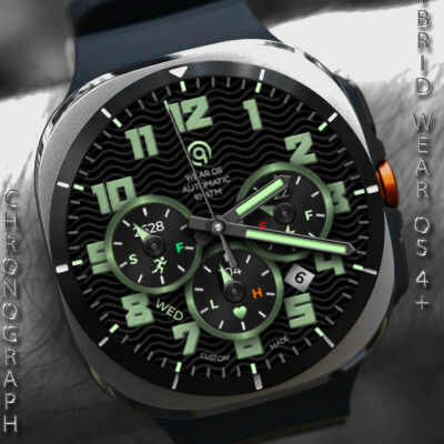 Chronograph Hybrid Wear OS 5+ Android Screenshot 2