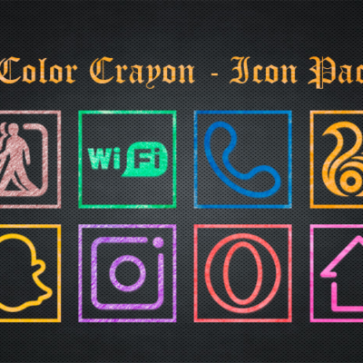 Color Crayon - Icon Pack Android Screenshot 2