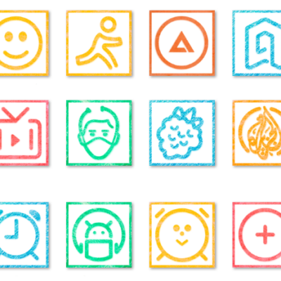 Color Crayon - Icon Pack Android Screenshot 3