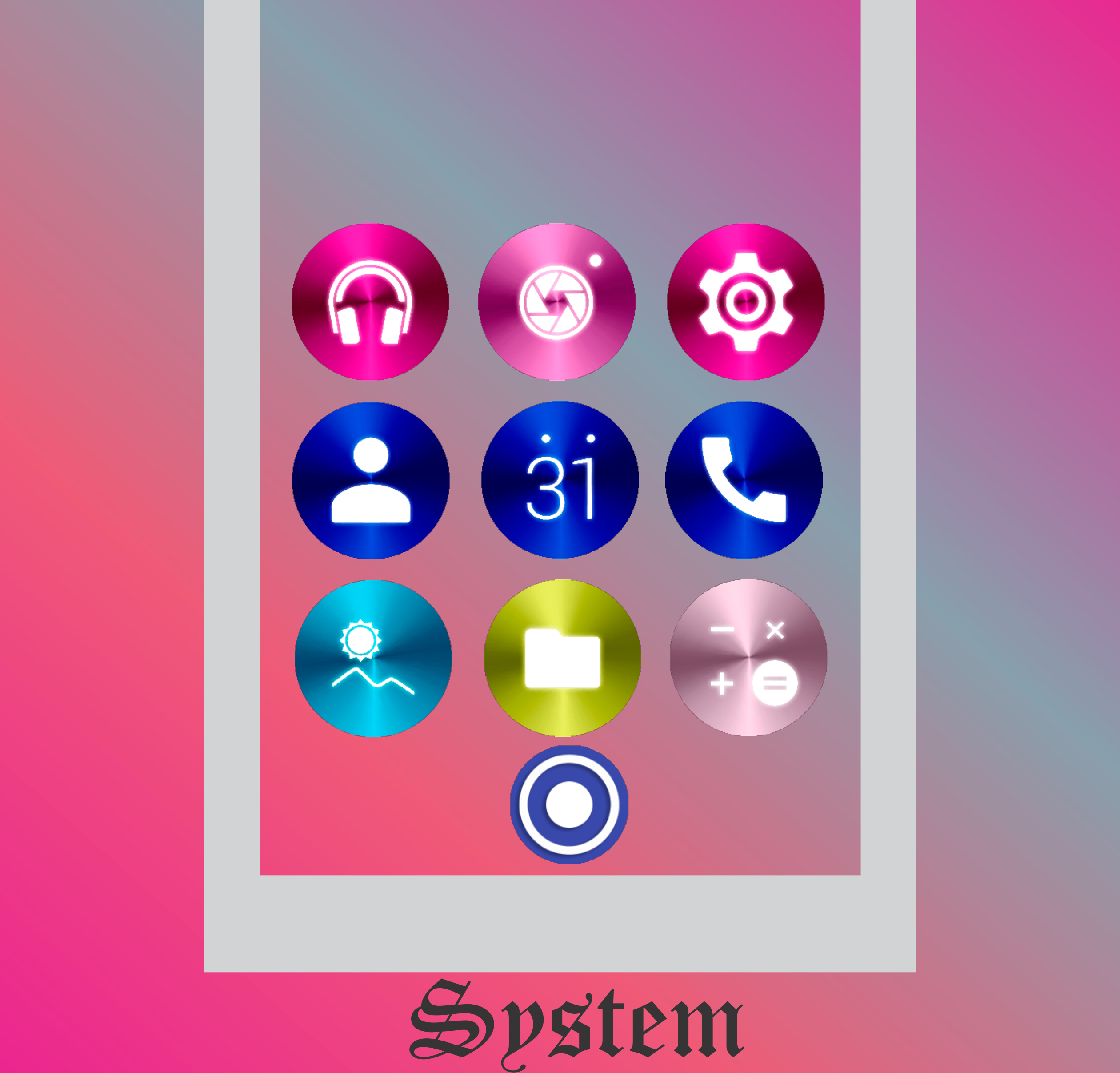 Color Metal - Icon Pack Android Screenshot 2