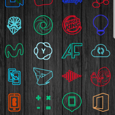 Color lines - Icon Pack Android Screenshot 3