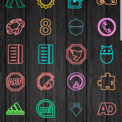 Color lines - Icon Pack Android Screenshot 4