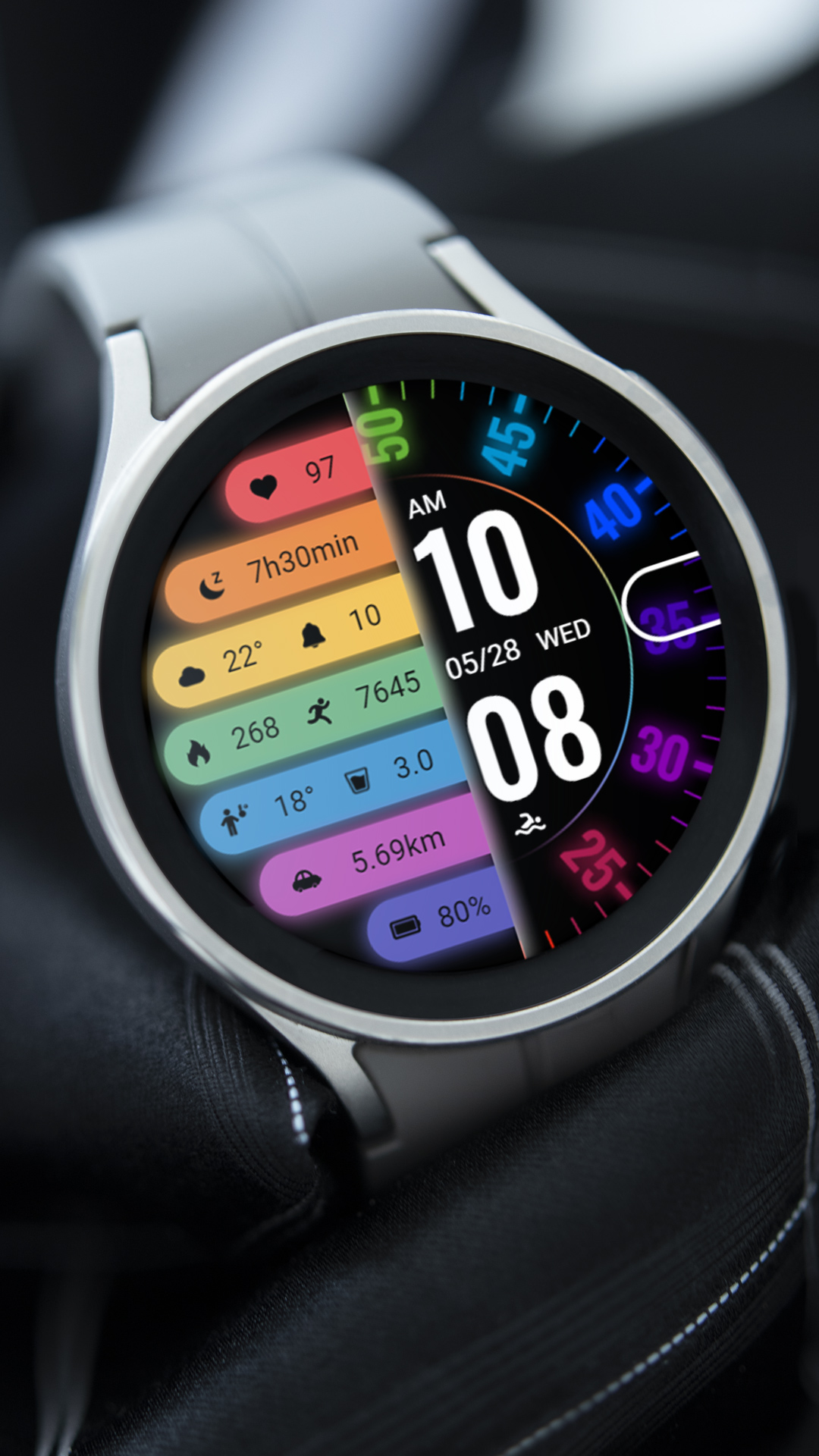 Colorful Turntable ZKin Watch Android Screenshot 3