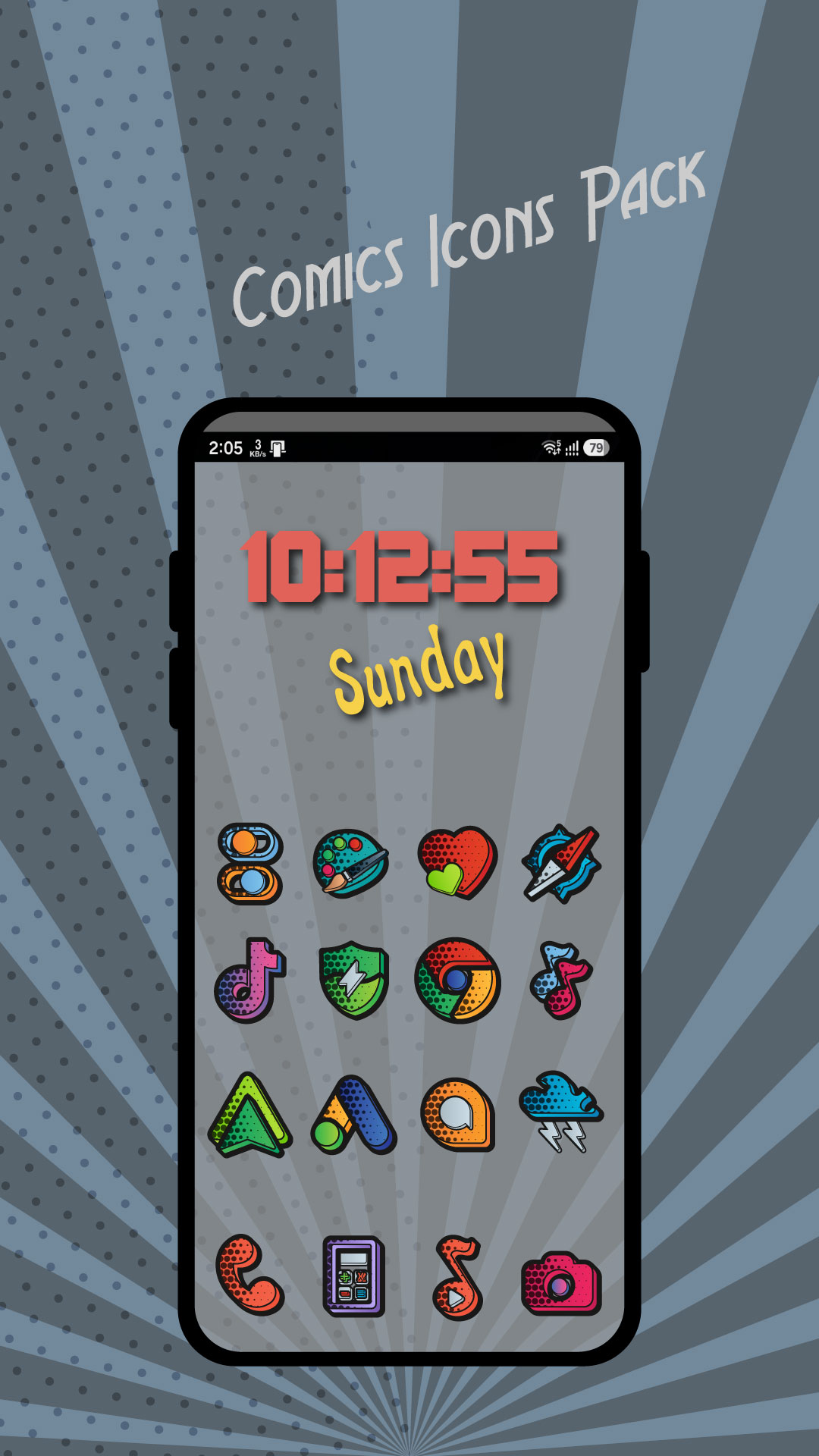 Comics - Cartoon Icon Pack Android Screenshot 2