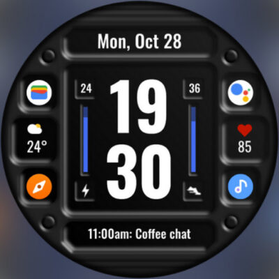 DADAM86: Digital Watch Face Android Screenshot