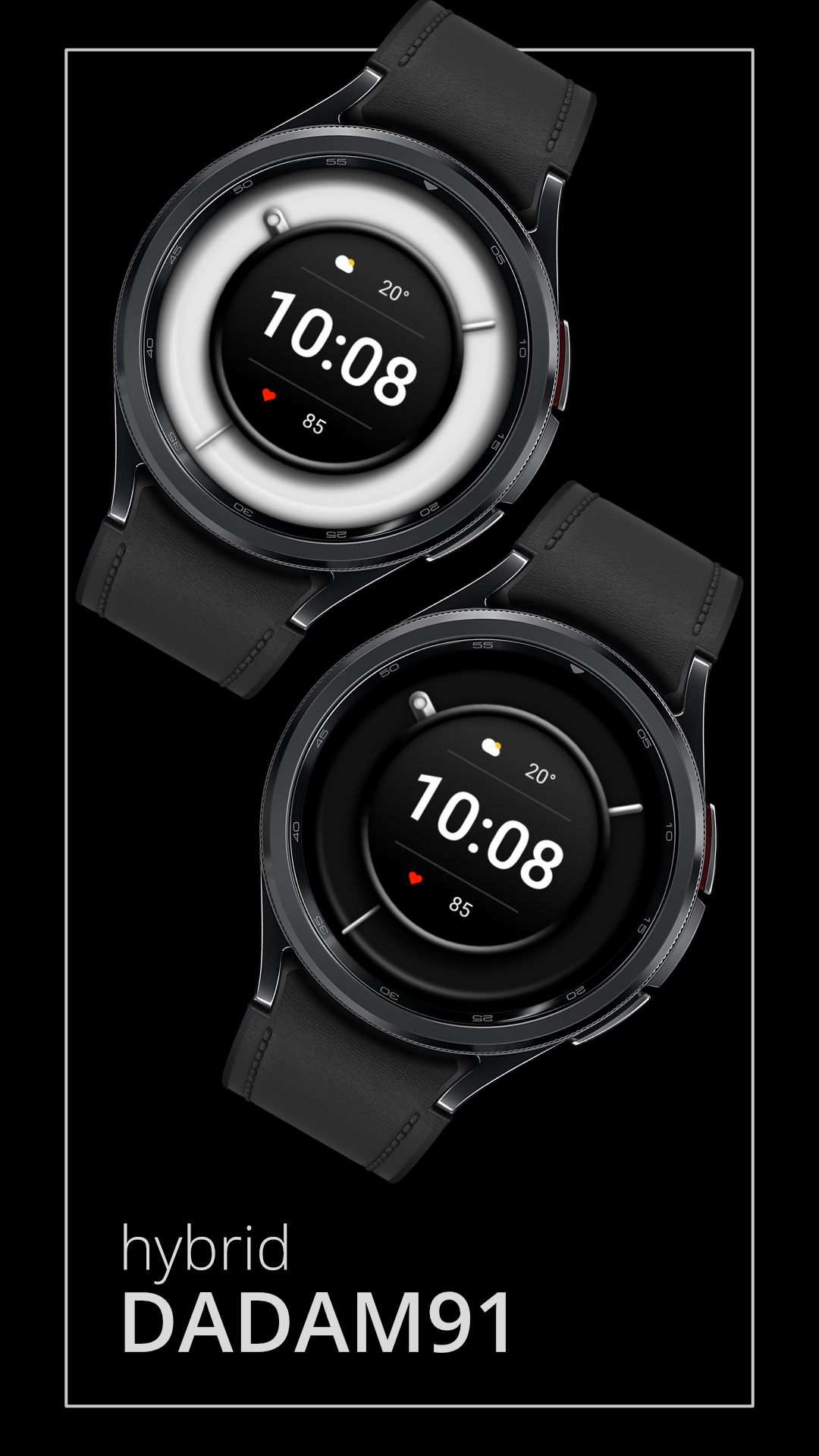 DADAM91: Minimal Watch Face Android Screenshot 2