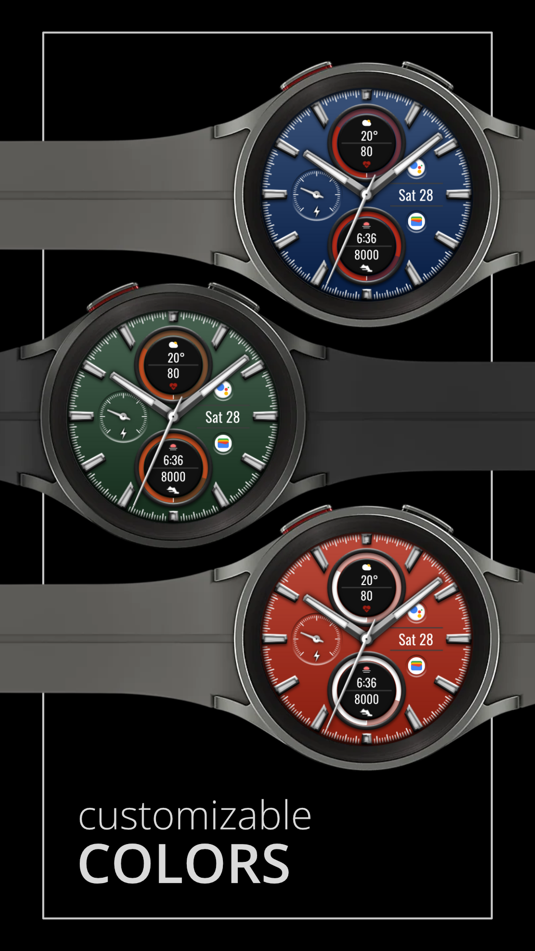 DADAM95: Stylish Analog Watch Android Screenshot 3