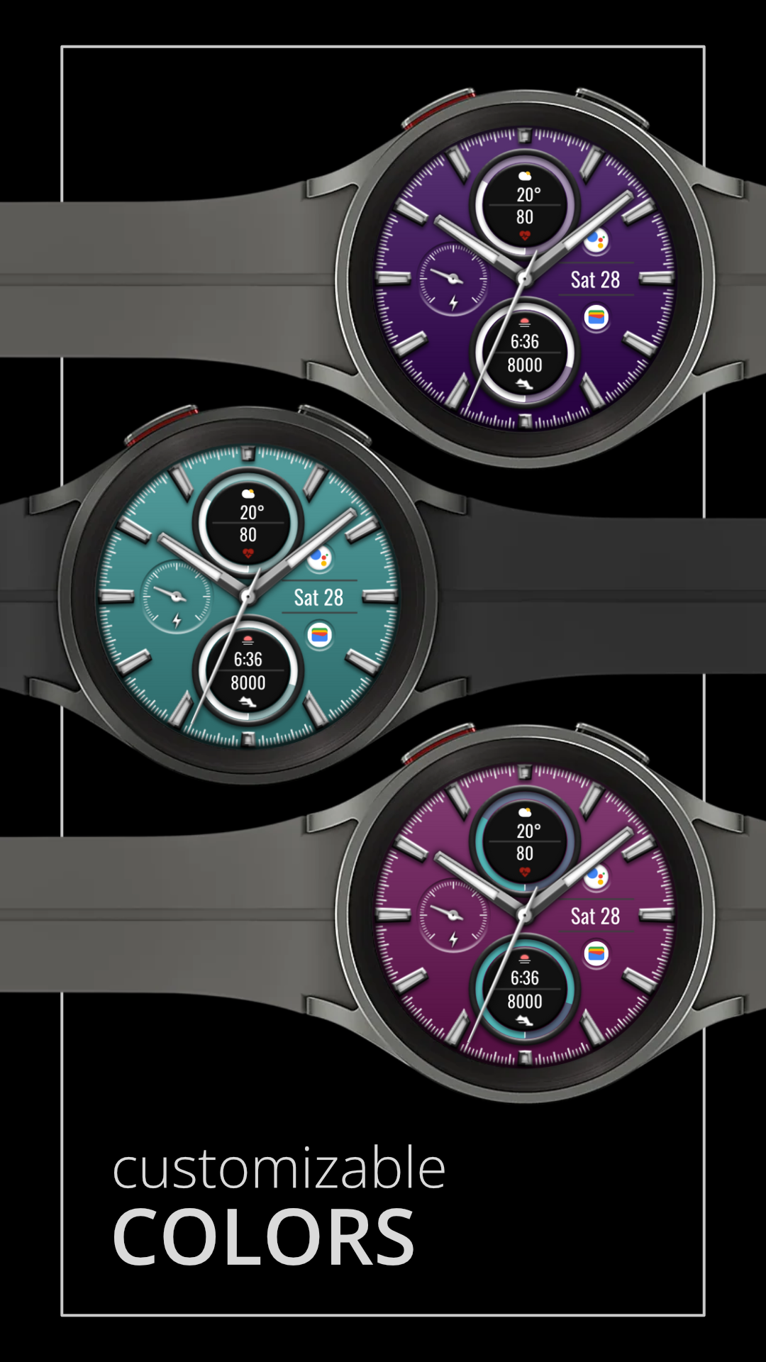 DADAM95: Stylish Analog Watch Android Screenshot 4
