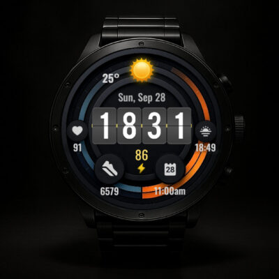 Digital watchface D21 Android Screenshot 2