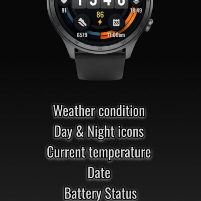 Digital watchface D21 Android Screenshot 3