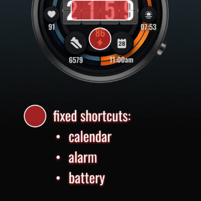 Digital watchface D21 Android Screenshot 4
