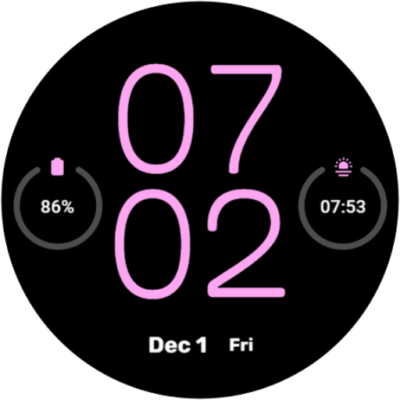 Everyday  - Pixel Watch Face Android Screenshot