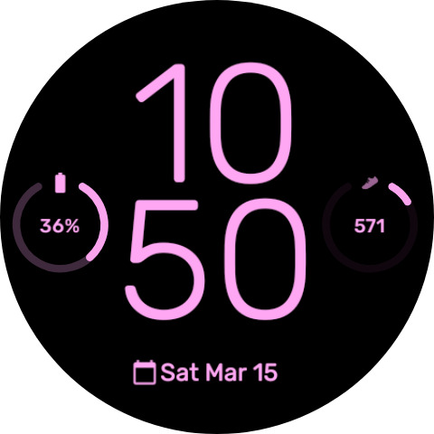 Everyday - Pixel Watch Face Android Screenshot 2