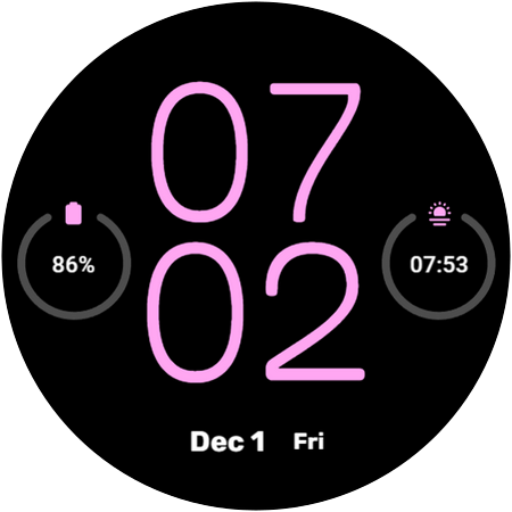Everyday - Pixel Watch Face Android Screenshot