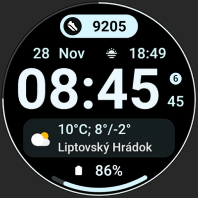 Glance X: Watch face Android Screenshot