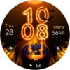 Halloween In Fire - Wear OS Android Screenshot