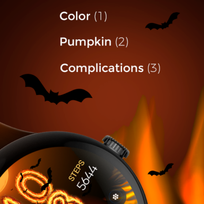 Halloween In Fire - Wear OS Android Screenshot 4