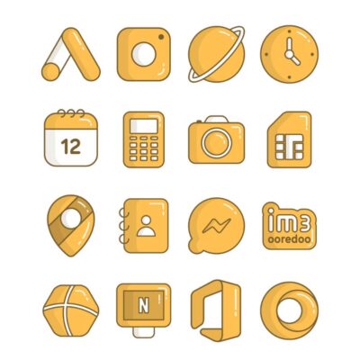 Honey - Yellow icon pack Android Screenshot 3