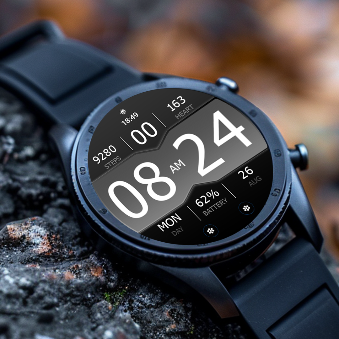 Key WF35 Digital Watch Face Android Screenshot 2