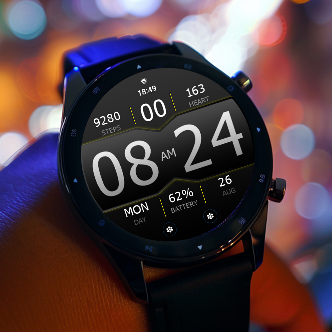 Key WF35 Digital Watch Face Android Screenshot 3
