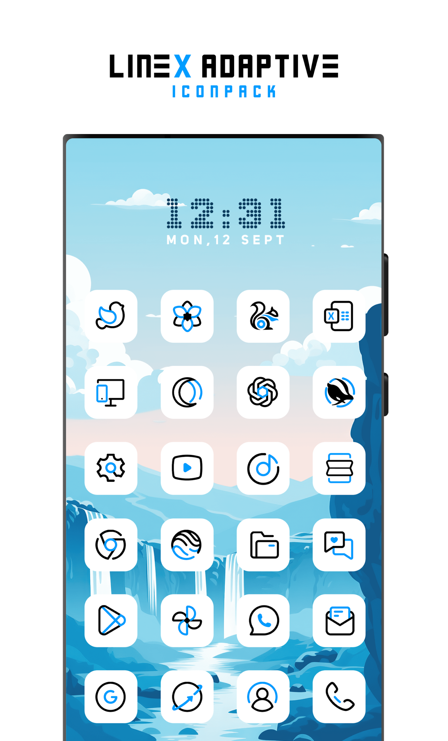 LineX Adaptive IconPack Android Screenshot 3