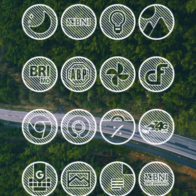 Lines Circle - White Icon Pack Android Screenshot 2