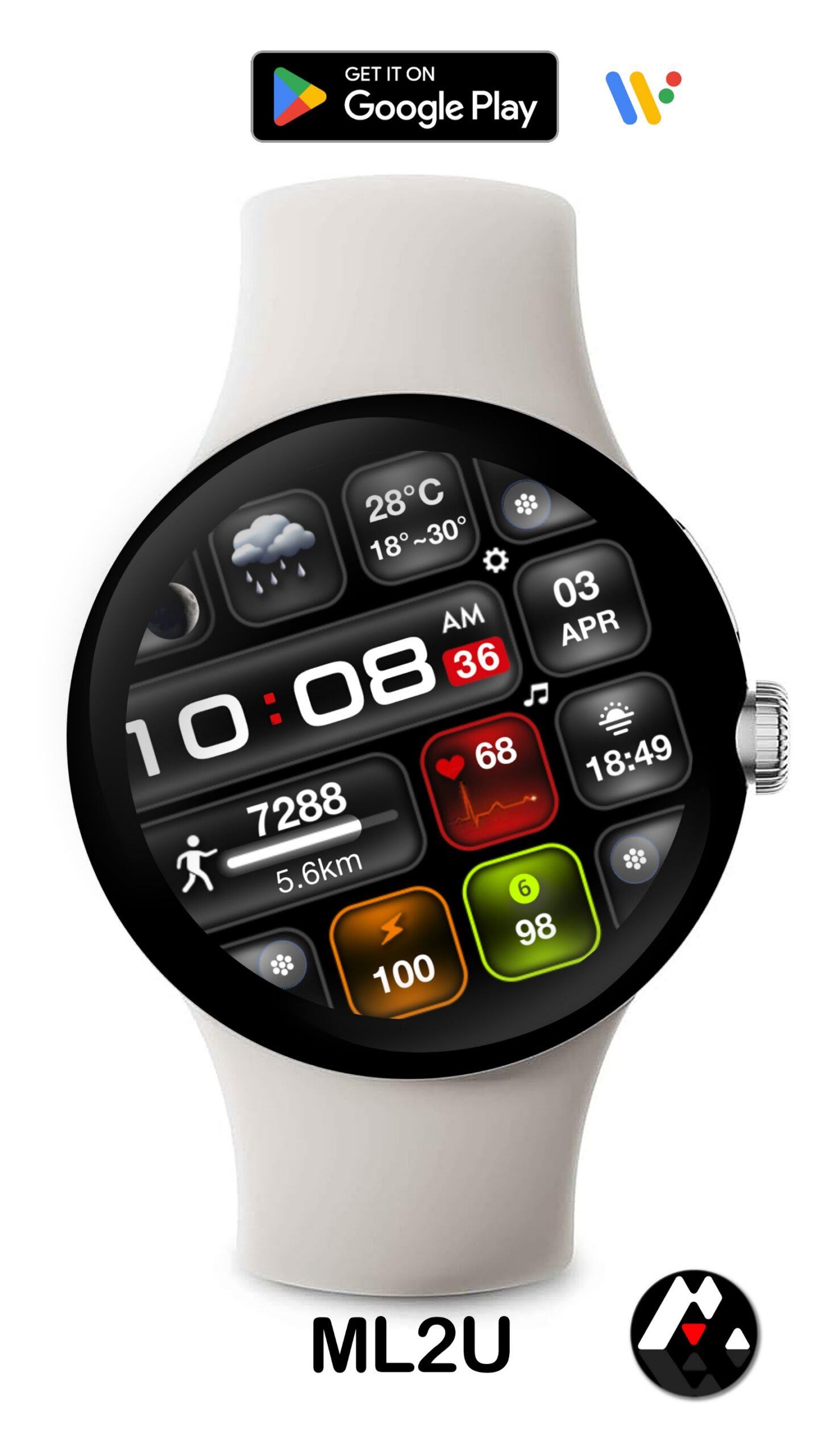 ML2U 238 Watch Face Android Screenshot 2