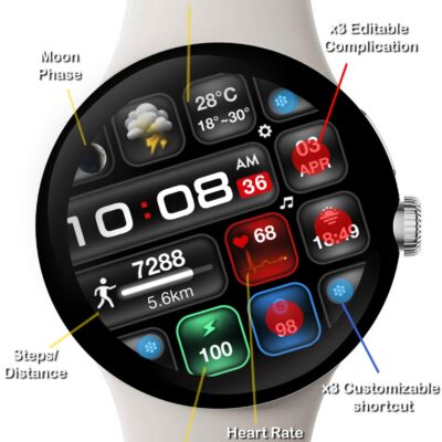 ML2U 238 Watch Face Android Screenshot 3