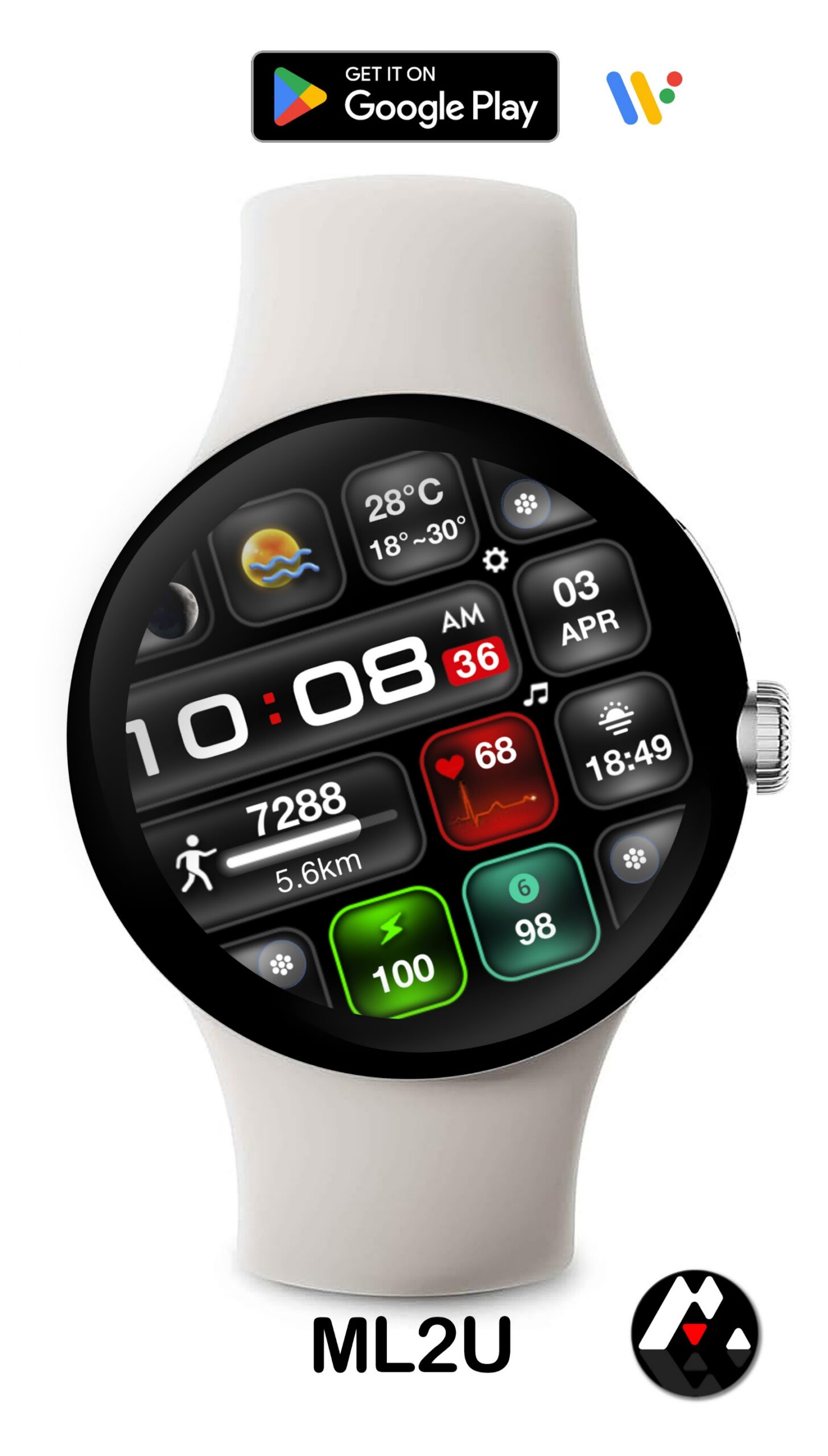 ML2U 238 Watch Face Android Screenshot 4