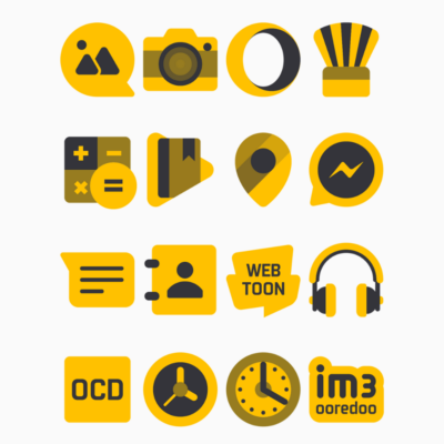 Mawaz Yellow - Icon Pack Android Screenshot 4