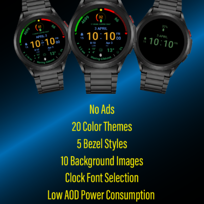 Metric Pro: Watch Face Wear OS Android Screenshot 2
