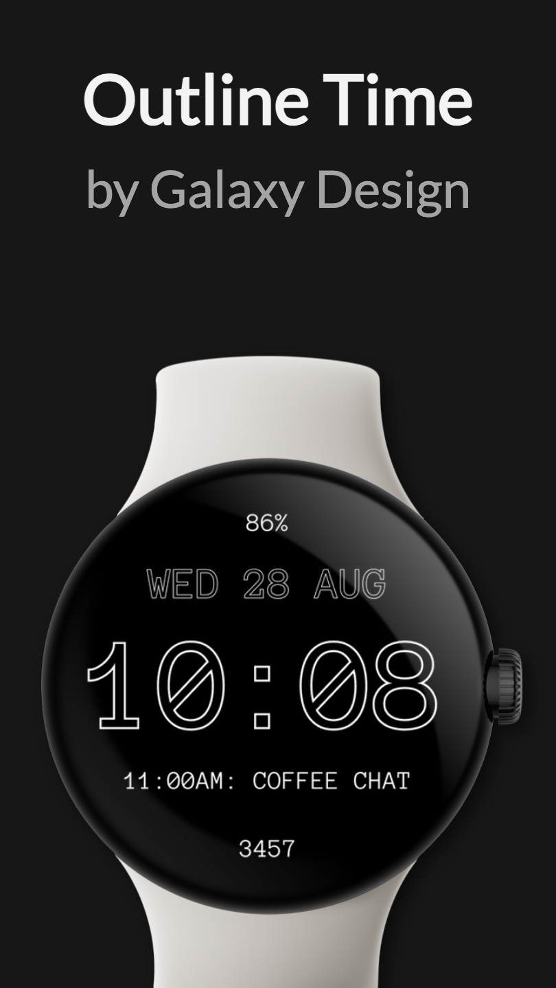Minimal Watch Face 2 Android Screenshot 2