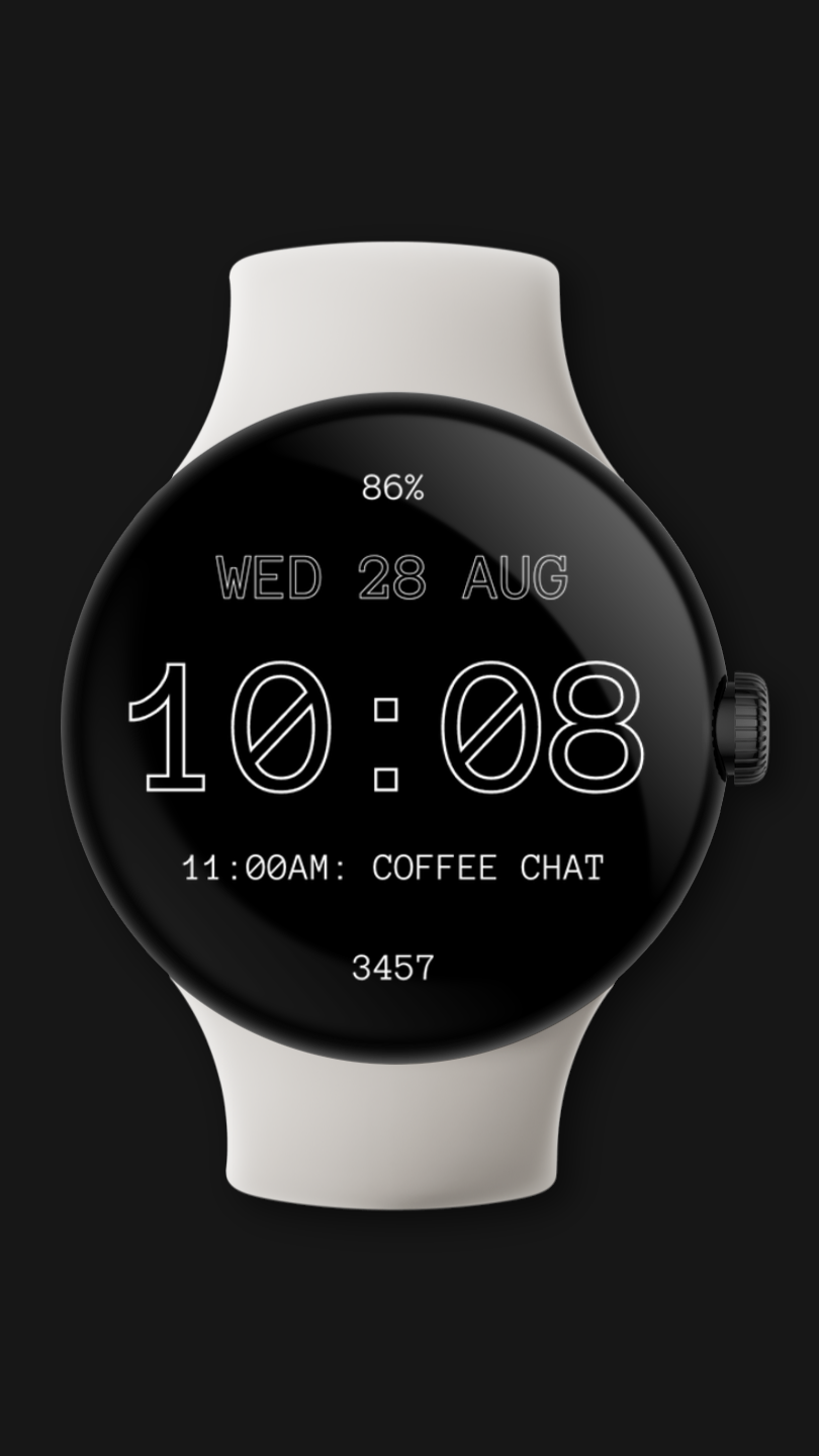 Minimal Watch Face 2 Android Screenshot 3