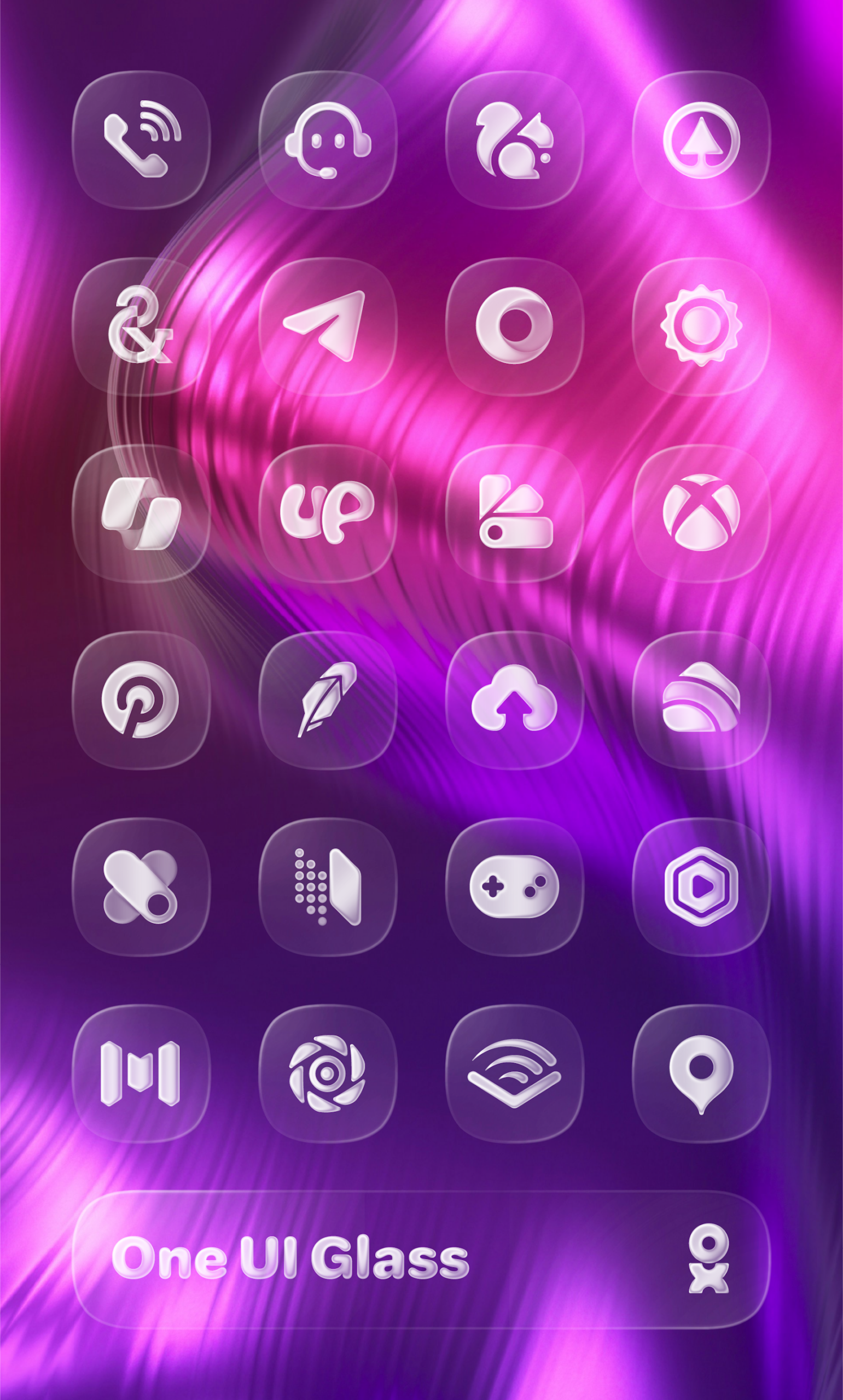 One UI Glass Icon Pack Android Screenshot 3