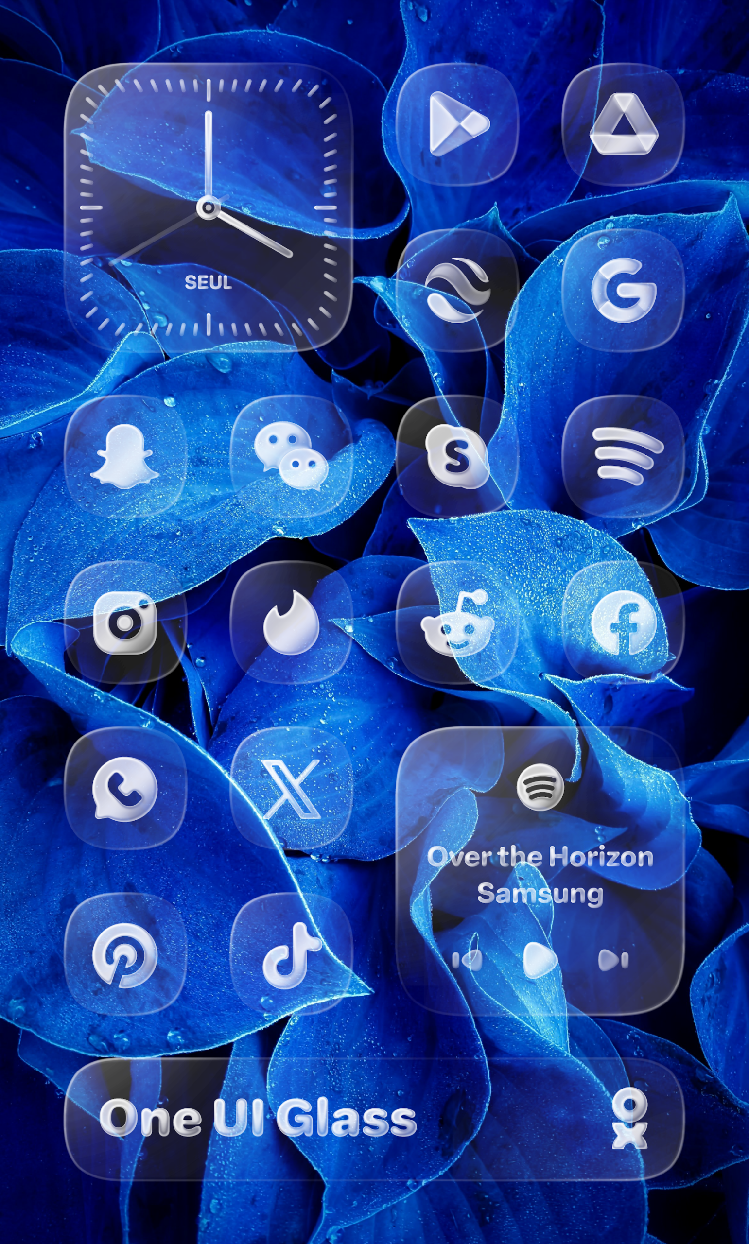 One UI Glass Icon Pack Android Screenshot 4