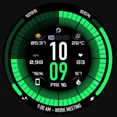 PRIME 041 Hybrid Watch Face Android Screenshot