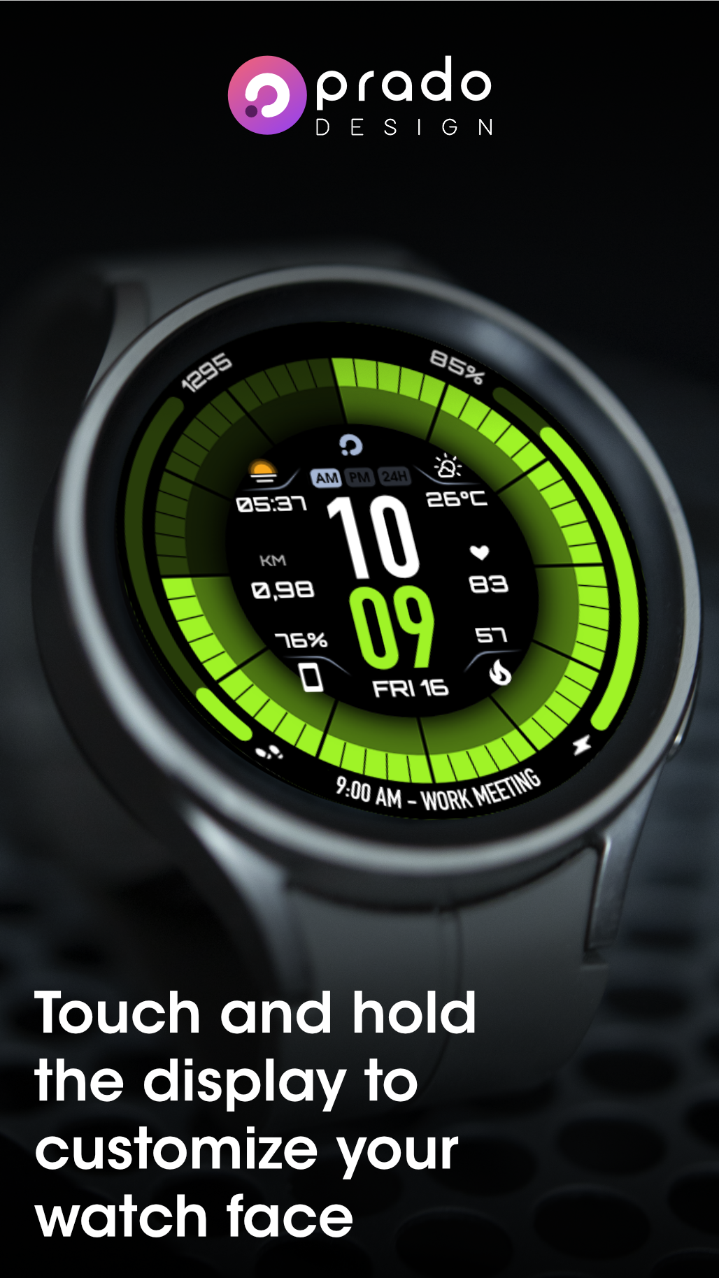 PRIME 041 Hybrid Watch Face Android Screenshot 4